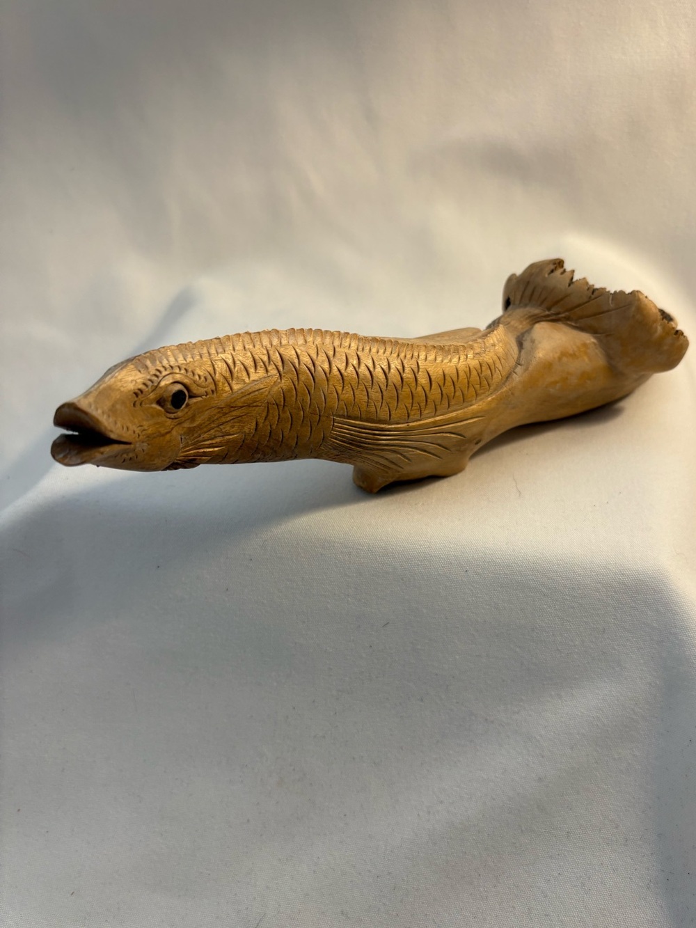 Hand carved Arrawana fish